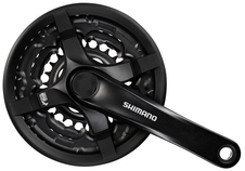 Kliky 3 Shimano TY501 42-34-24/170 kryt černé