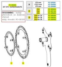 Převodník 11s Campagnolo SR, RE, CH 36z, vč.šroubů (r.v. 2015 - ....)