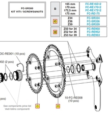 Převodník 12s Campagnolo SR, RE, 34z, vč.šroubů (r.v. 2019 - ....)