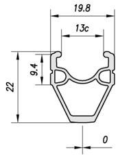 Ráfek MACH1 silniční Omega 700C