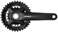 Kliky 2 Shimano FC-MT210-B2, 175mm 36x22z, černé, bez krytu, 9sp, boost