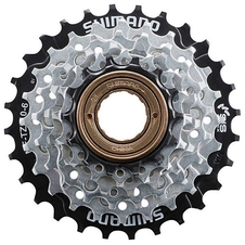 Vícekolečko 6 Shimano MF-TZ510 14-28z, stříbrné/černé