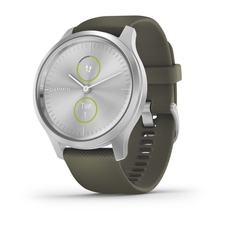 Hodinky Garmin vívomove3 Style, Silver/Green Band