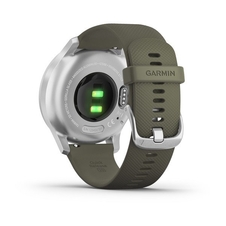 Hodinky Garmin vívomove3 Style, Silver/Green Band