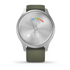 Hodinky Garmin vívomove3 Style, Silver/Green Band