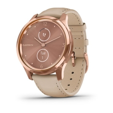 Hodinky Garmin vívomove3 Luxe, Rose Gold PVD/Light Sand