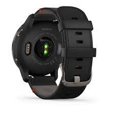 Hodinky Garmin Venu2 Slate/Black Leather Band