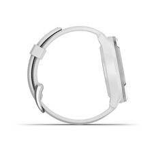 Hodinky Garmin Approach S42 Silver/White Silicone band