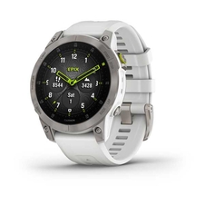 Hodinky Garmin Epix PRO Sapphire Titan/White Silicone Band