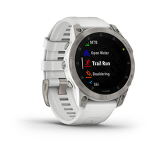 Hodinky Garmin Epix PRO Sapphire Titan/White Silicone Band