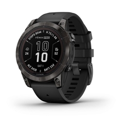 Hodinky Garmin fenix 7 Pro – Sapphire Solar Edition Carbon Gray DLC Titanium / Black Band