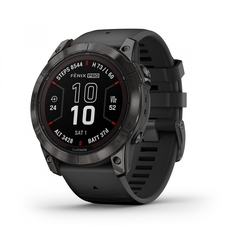 Hodinky Garmin fenix 7X Pro – Sapphire Solar Edition Carbon Gray DLC Titanium / Black Band