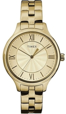 Hodinky Timex Peyton Gold, s ocelovým řemínkem