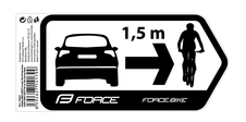 Samolepka Force SAFETY na auto 184x84 mm černá