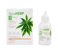 AquaHEMP CBD 100 Drops isolate 50ml, konopné kapky