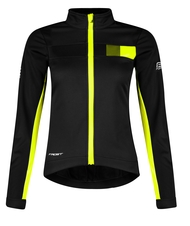 Bunda FORCE FROST dámská softshell, černo-fluo