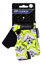 Rukavice FORCE WOLFIE KID, fluo