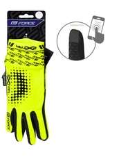 Rukavice FORCE EXTRA, fluo