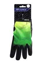 Rukavice Force MTB CORE letní, fluo-zelené