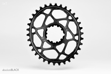 Převodník Absoluteblack SRAM OVAL 34T offset 6mm černá (GXP)