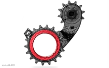 Vodítko měniče AbsoluteBlack HOLLOWCAGE® SRAM Red/Force AXS červená