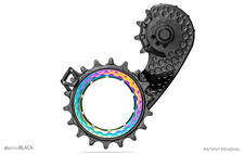 Vodítko měniče AbsoluteBlack HOLLOWCAGE® Shimano 9100/8000 rainbow