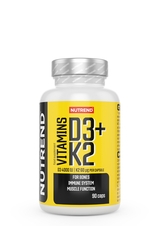 Nutrend VITAMINS D3+K2, 90 kapslí