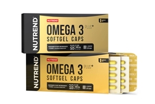 Nutrend OMEGA 3 PLUS SOFTGEL CAPS, 120 kapslí