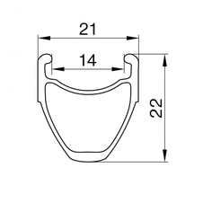 AKCE! Ráfek REMERX ALCYON 622x14 28děr černý