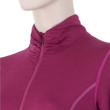 Triko dlouhé dámské SENSOR MERINO ACTIVE zip lilla