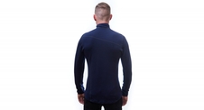 Mikina pánská SENSOR MERINO UPPER zip deep blue