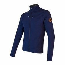 Mikina pánská SENSOR MERINO UPPER zip deep blue