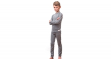 Komplet juniorský SENSOR MERINO ACTIVE SET šedý