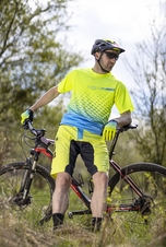 Dres Force MTB ANGLE, fluo-modrý