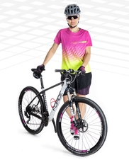 Dres Force MTB ANGLE dámský, růžovo-fluo