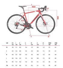 Silniční kolo Wilier GTR TEAM Disc+ULTEGRA+RS171 red white