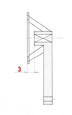 Kliky 1 MICHE dráhové 170mm+osa BSA