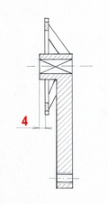 Kliky 1 MICHE dráhové 170mm+osa BSA