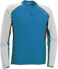 Triko Salomon Trail Runner LS zip blue