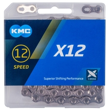 Řetěz KMC X12 stříbrný 126čl. BOX