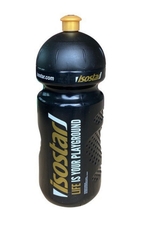 Láhev ISOSTAR 650ml push pull černo-zlatá