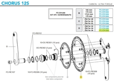 Převodník 12s Campagnolo CH, 52z, vč.šroubů (r.v. 2020 - ....)