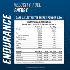 Nápoj Applied Nutrition Endurance Energy Powder 1,5kg