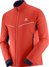 Bunda Salomon Agile Softshell M fiery red/night sky 18/19