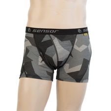 Boxerky SENSOR MERINO IMPRESS camo/černé