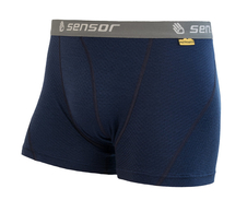 Boxerky SENSOR MERINO DOUBLE FACE tm. modré