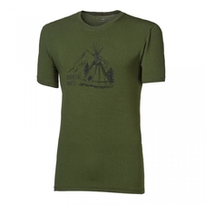 Triko krátké pánské Progress PIONEER TEEPEE khaki