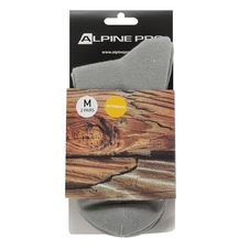 Ponožky dlouhé unisex ALPINE PRO 2ULIANO šedé 2páry