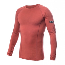 Triko dlouhé pánské SENSOR MERINO ACTIVE terracotta