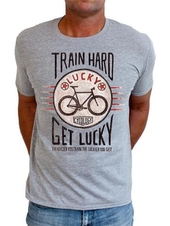 Triko Cycology Train Hard Get Lucky šedá